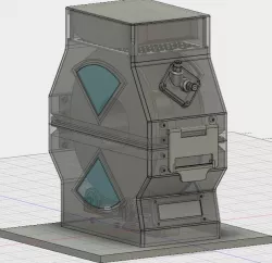 Filament Weight, Temperature & Humidity Sensor Spool Roller Holder Canister.