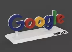Google logo with stand