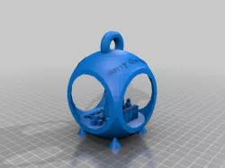 Grubb v2 Christmas Scene Ornament