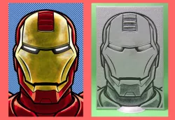 IRONMAN DIBUJO 3D