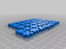Jigsaw Chess Board for 3D Printer