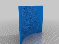lion face (lithophane)
