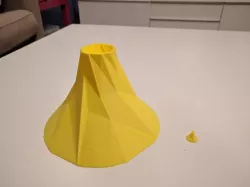 Low poly volcano