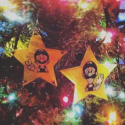 Mario & Luigi Fame Star Xmas tree Ornaments