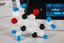 Multi-Color Caffeine Molecule Model