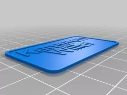 My Customized Simple Customize Name Tag