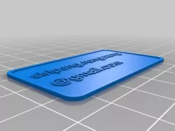 My Customized Simple Customize Name Tag