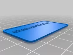 My Customized Simple Customize Name Tag