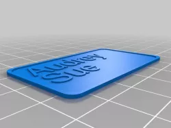 My Customized Simple Customize Name Tag