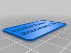 My Customized Simple Customize Name Tag