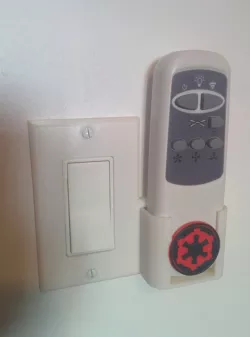 Remote holder for Decora light switch