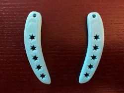 Rounded Edge Rectangle Earrings 