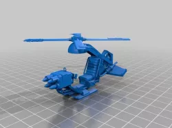 Space Ork Killakopta Helicopter Warhammer 40k Wreck Terrain 28mm Scale