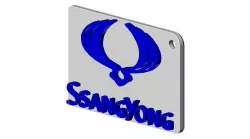 Ssangyong logo/keyring