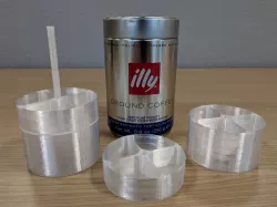Stackable Containers for Illy Coffee Cans