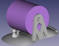 Teal Drone Bog Roll Cover