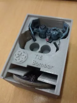 TIE Bomber x2 Holder (X-Wing Miniatures) for Stanley organizer