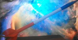 Vortex Rocket.. Flying Model Rocket (it spins)