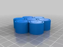 3D Printer Tolerance Test: Arial font