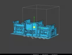 40k bunker with 2 side small bunker