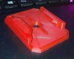Action cam helmet mount flat