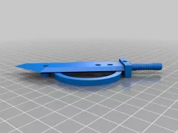 Buster sword fan cover (Anet A8)