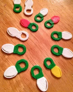 Christmas Light Strand Stitch Markers
