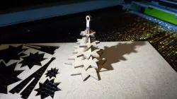 Christmas tree ornament for reel trees