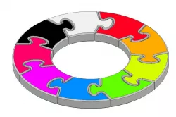 Circular Puzzle Piece - Tolerance Test