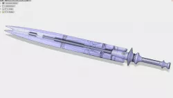 destiny 2 it stared back legendary sword scale model
