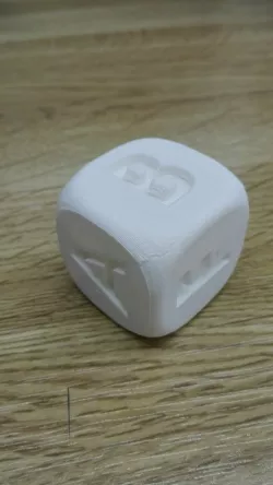 dice 6 faces letters