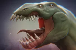 Four-eyed creature. Hunting trophy