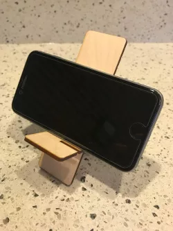 Laser cut phone stand