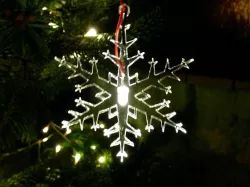 led-lit snowflake