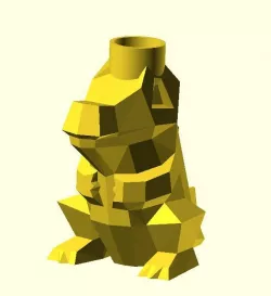 Low-Poly Totodile Christmas Light
