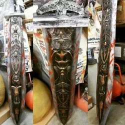 Ludwig's holy blade - tracery of big sword (Bloodborne)