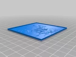 My Customized Lithophane (parametrized length and thickness)
