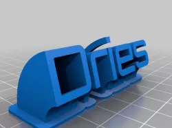 My Customized Sweeping name plate Dries