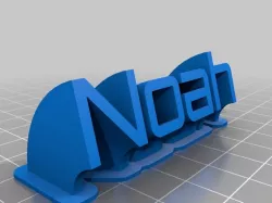 My Customized Sweeping name plate Noah