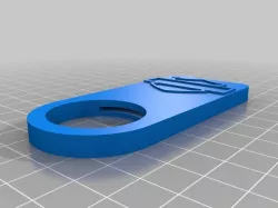 Nickel Bottle Opener - Harley bar and shield