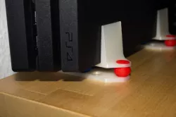 PS4 Pro vertical stand with vibration dampening