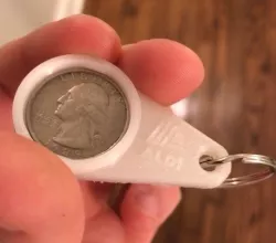 Quarter Holder Keychain