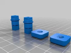 Reinforced central differential half axles and locks