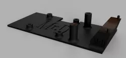 Reptile S800 Flight Controller and OLED display holder