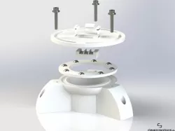 Rotating base for Opossums's LED bridge lamp