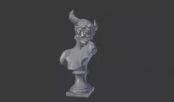 Sappho's head + Hell Skull
