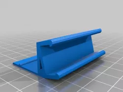 Soporte simple para tira de leds bajo mueble de cocina