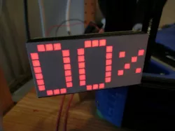 Square pixel covers for 8x8 LED matrix modules