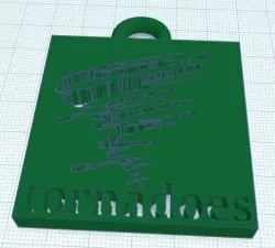 tornadoes key chain