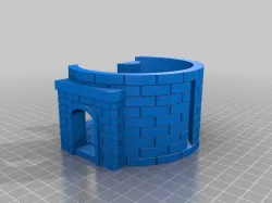 Tower Arrow Slit with Two Entrances